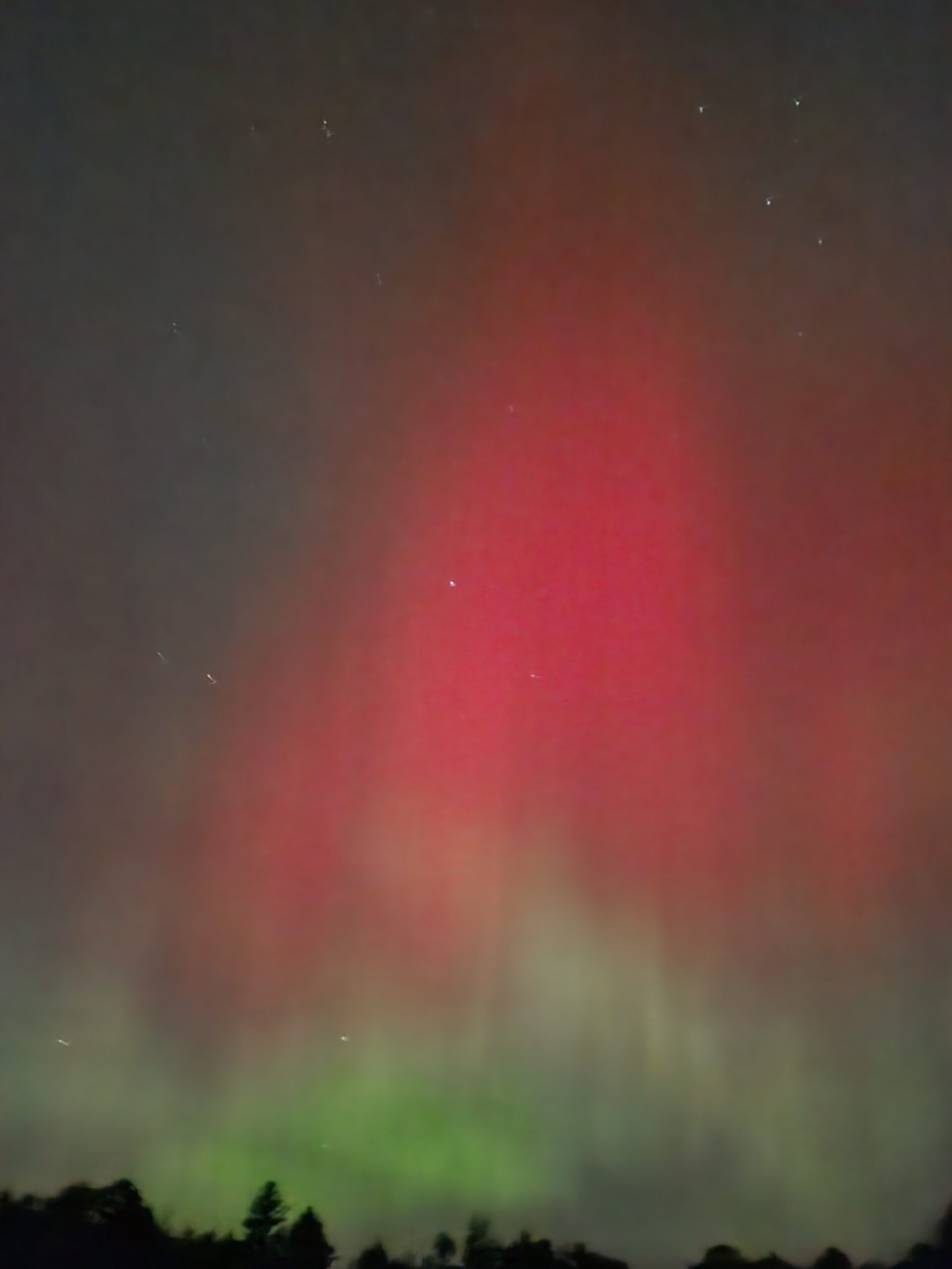 northern lights in the sky in PA