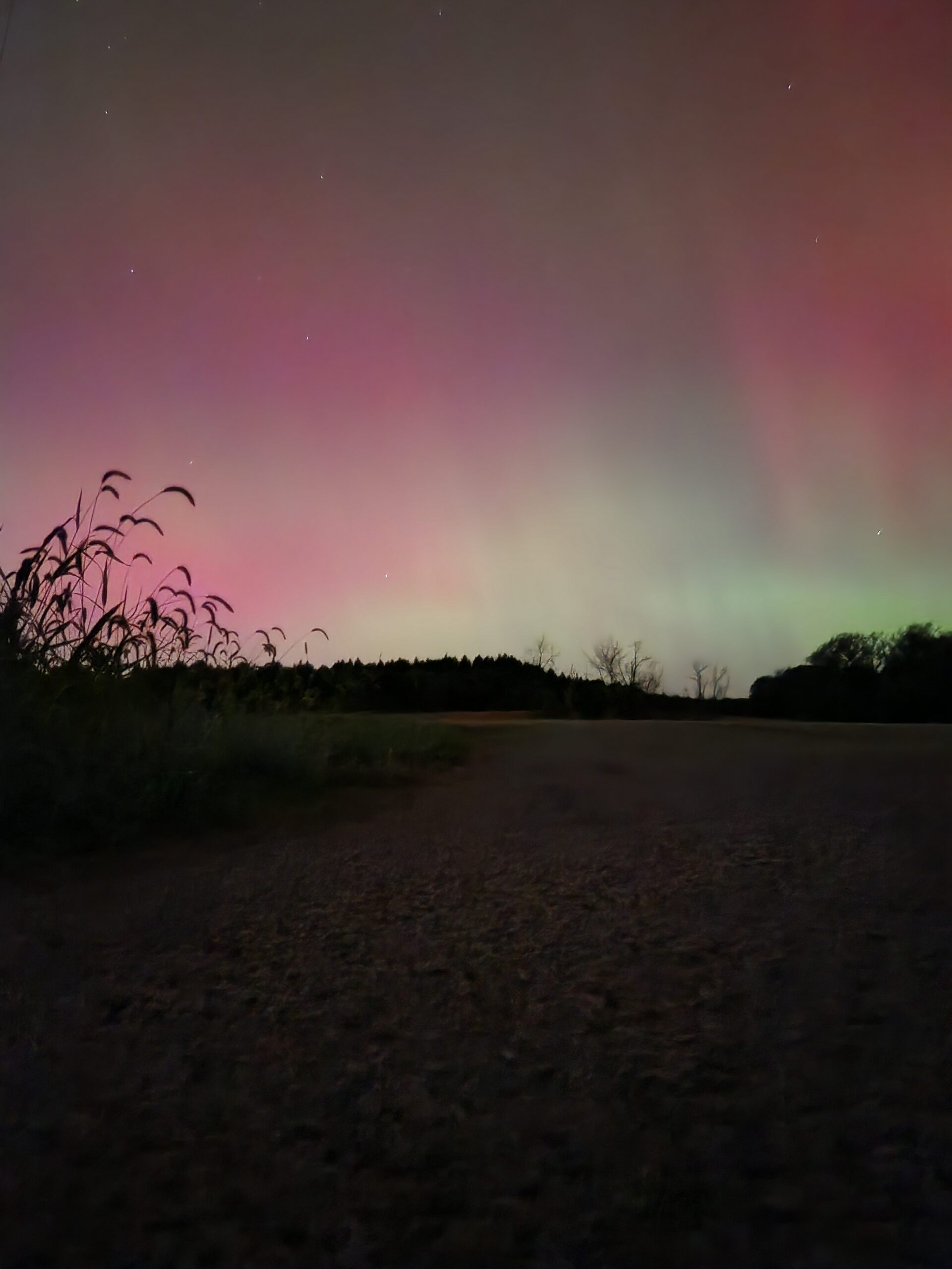 northern lights in the sky in PA